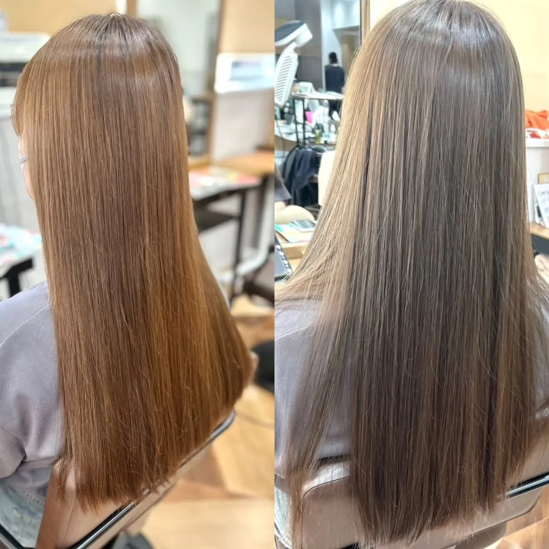 オレンジっぽくなってきたのでオリーブブラウンでツヤツヤに♪