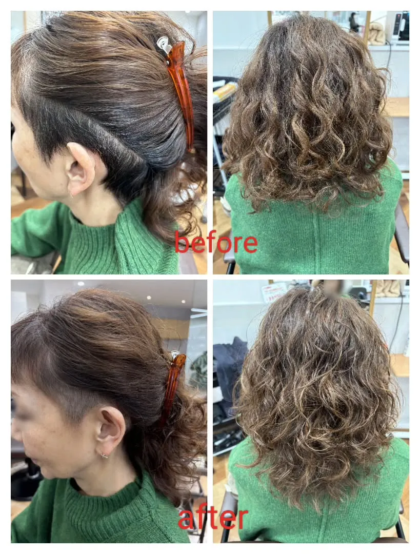 髪を結ぶとブロックの入ったかっこいいスタイル、下ろすと女性ら...