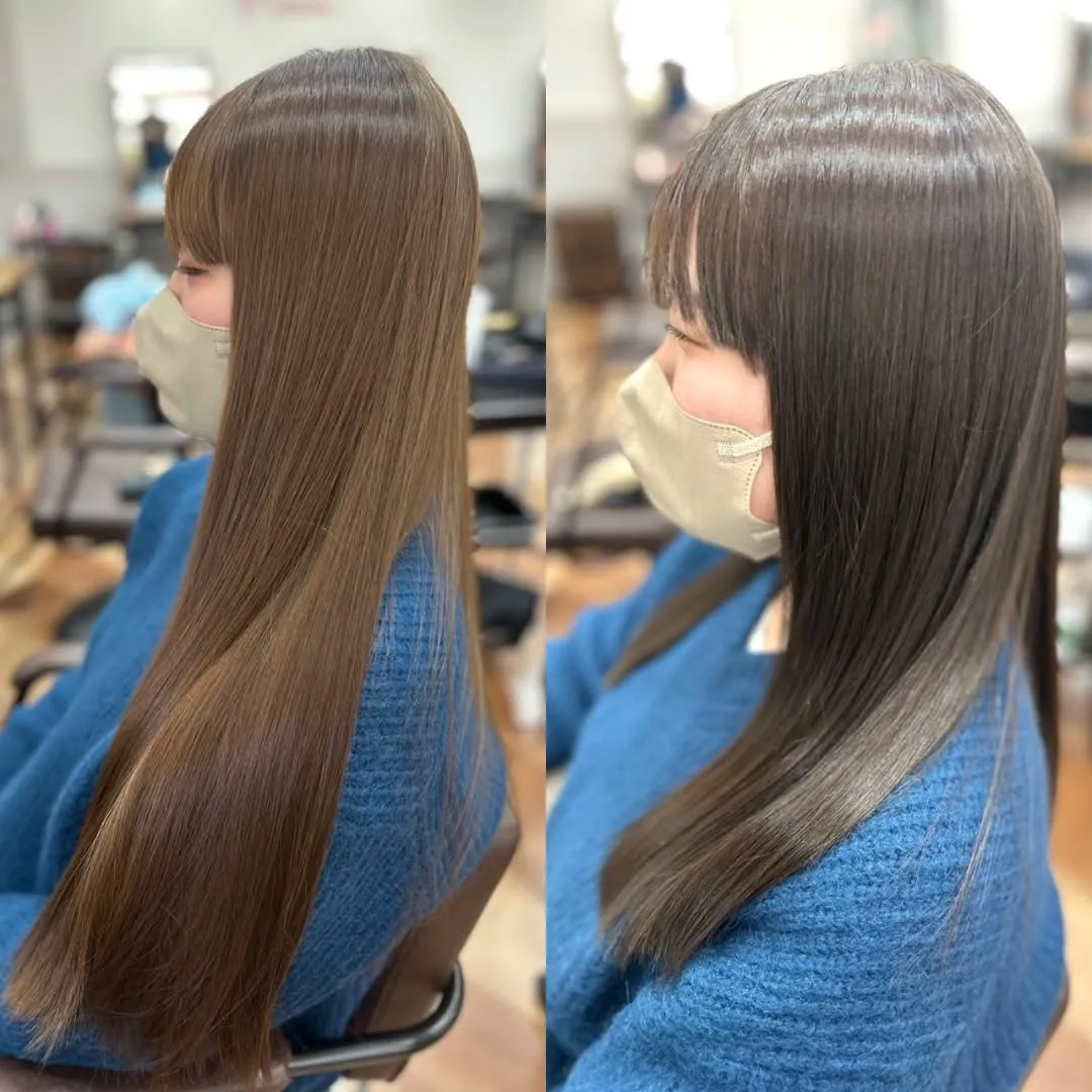 成人式も終わったのでバッサリカットしました♪